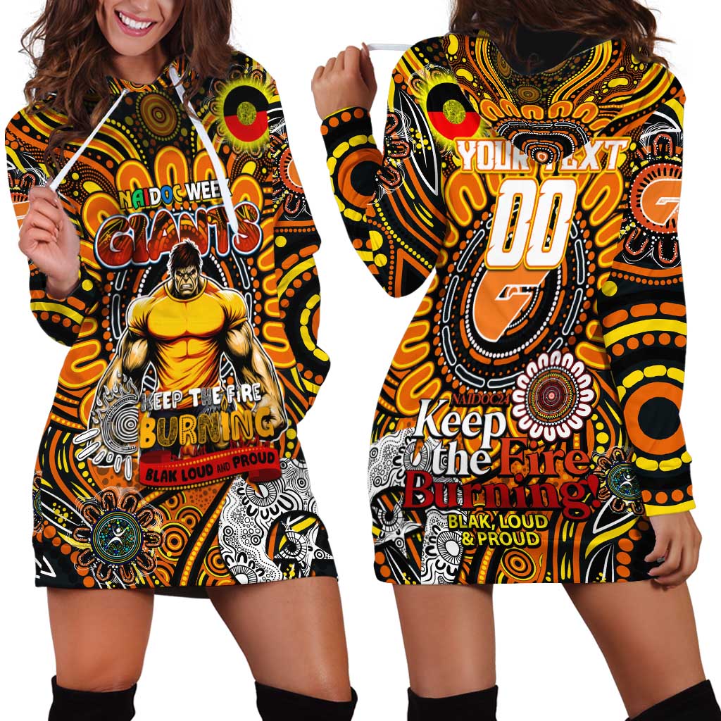 Custom GWS Giants NAIDOC Week 2024 Hoodie Dress Mascot Football