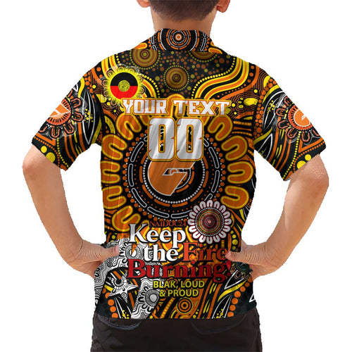 Custom GWS Giants NAIDOC Week 2024 Kid Hawaiian Shirt Mascot Football