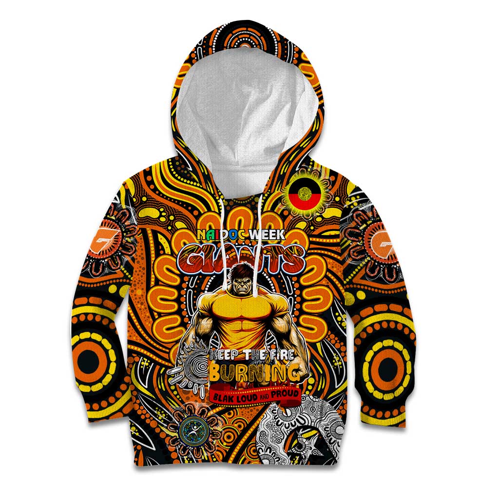 Custom GWS Giants NAIDOC Week 2024 Kid Hoodie Mascot Football