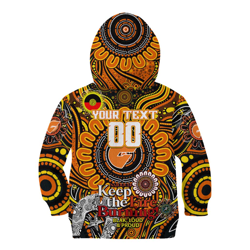 Custom GWS Giants NAIDOC Week 2024 Kid Hoodie Mascot Football
