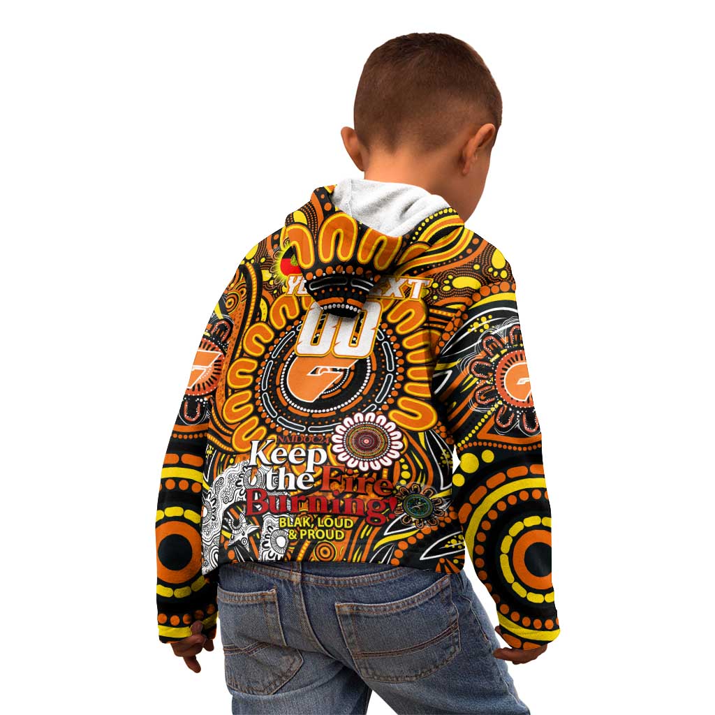Custom GWS Giants NAIDOC Week 2024 Kid Hoodie Mascot Football