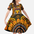 Custom GWS Giants NAIDOC Week 2024 Kid Short Sleeve Dress Mascot Football
