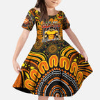 Custom GWS Giants NAIDOC Week 2024 Kid Short Sleeve Dress Mascot Football