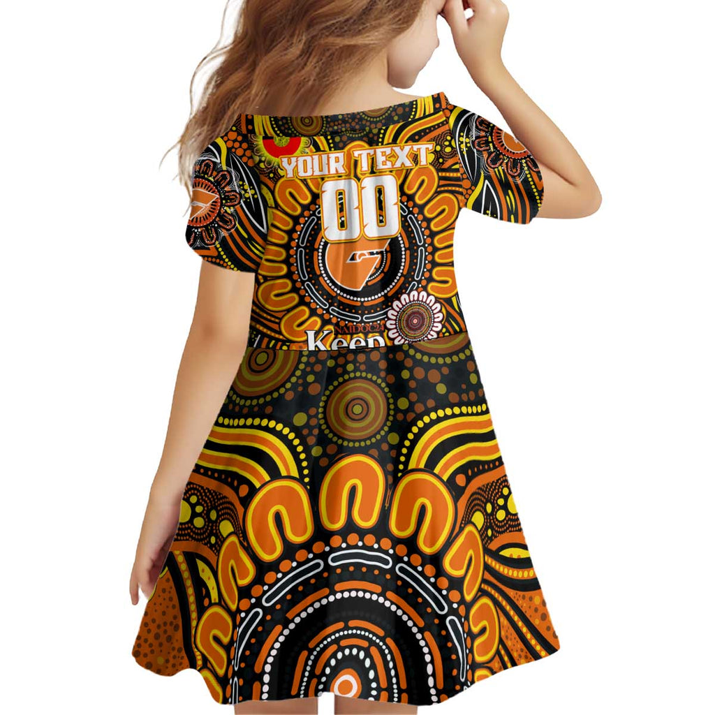 Custom GWS Giants NAIDOC Week 2024 Kid Short Sleeve Dress Mascot Football