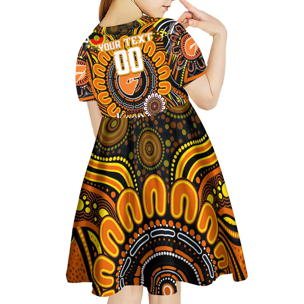 Custom GWS Giants NAIDOC Week 2024 Kid Short Sleeve Dress Mascot Football