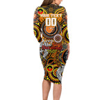Custom GWS Giants NAIDOC Week 2024 Long Sleeve Bodycon Dress Mascot Football