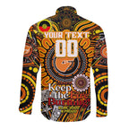 Custom GWS Giants NAIDOC Week 2024 Long Sleeve Button Shirt Mascot Football