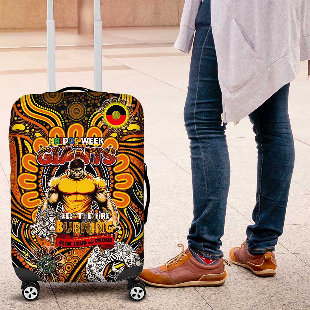 GWS Giants NAIDOC Week 2024 Luggage Cover Mascot Football