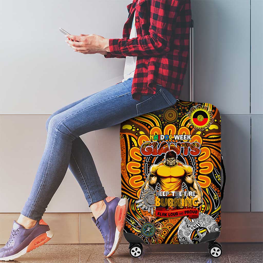 GWS Giants NAIDOC Week 2024 Luggage Cover Mascot Football
