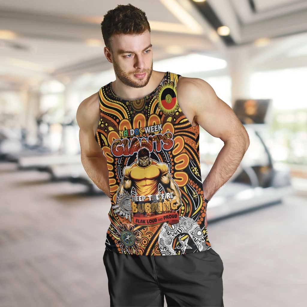 Custom GWS Giants NAIDOC Week 2024 Men Tank Top Mascot Football