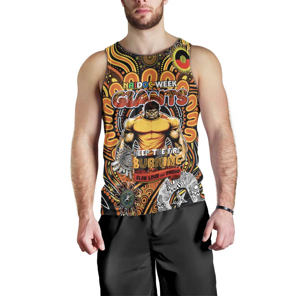 Custom GWS Giants NAIDOC Week 2024 Men Tank Top Mascot Football