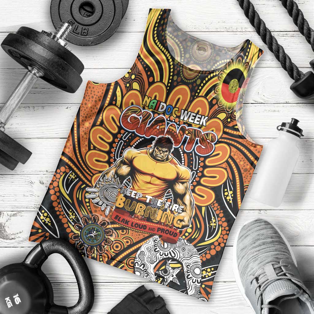 Custom GWS Giants NAIDOC Week 2024 Men Tank Top Mascot Football