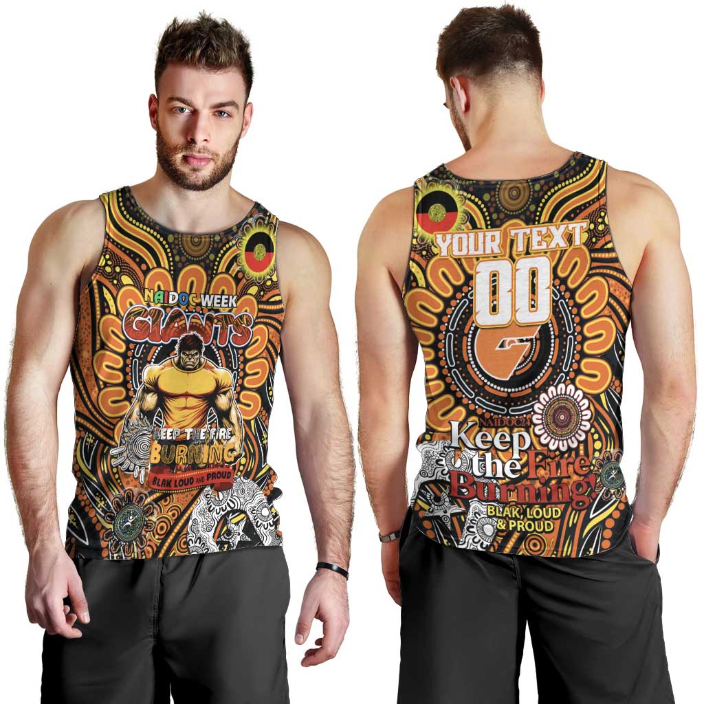 Custom GWS Giants NAIDOC Week 2024 Men Tank Top Mascot Football