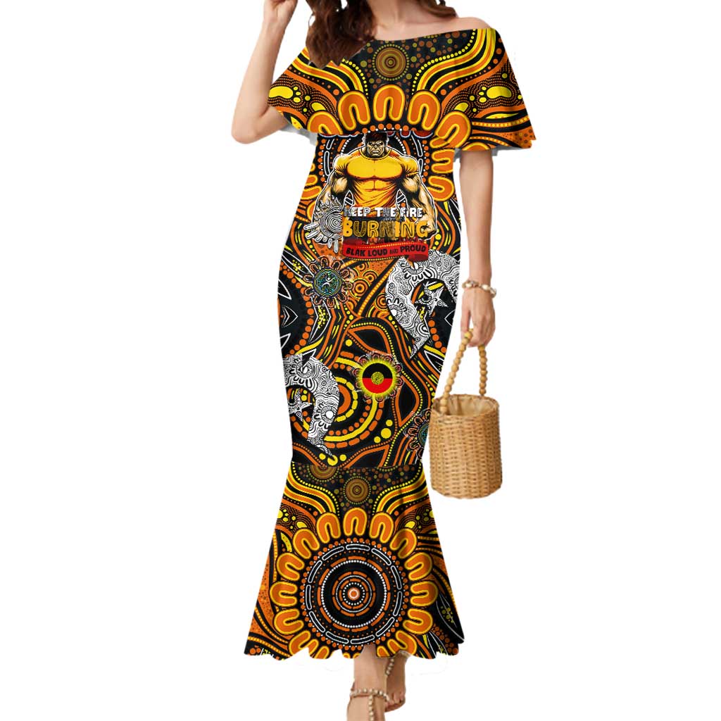 Custom GWS Giants NAIDOC Week 2024 Mermaid Dress Mascot Football