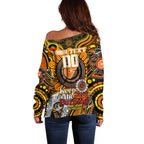 Custom GWS Giants NAIDOC Week 2024 Off Shoulder Sweater Mascot Football