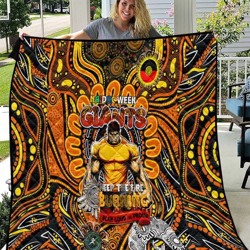 GWS Giants NAIDOC Week 2024 Quilt Mascot Football
