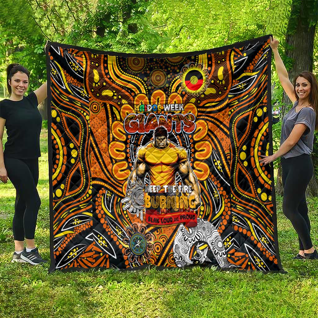 GWS Giants NAIDOC Week 2024 Quilt Mascot Football