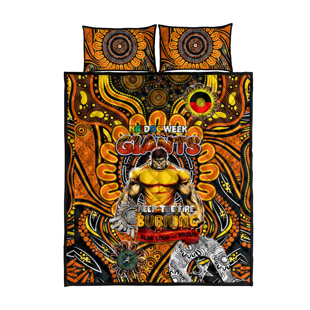 GWS Giants NAIDOC Week 2024 Quilt Bed Set Mascot Football