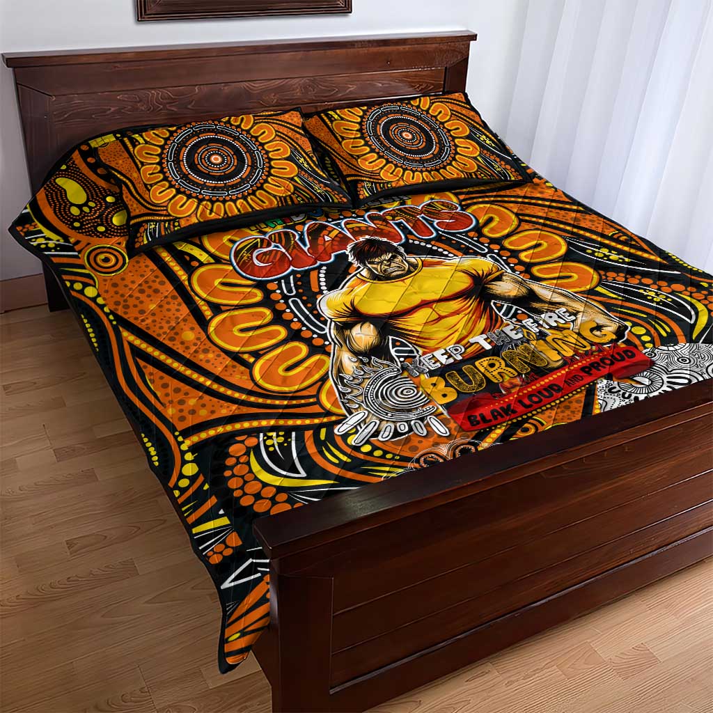 GWS Giants NAIDOC Week 2024 Quilt Bed Set Mascot Football