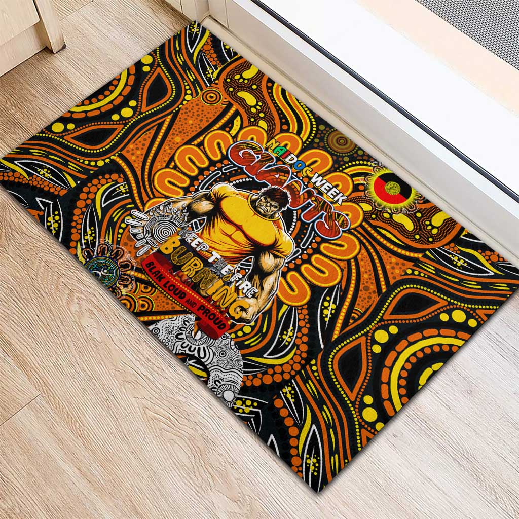 GWS Giants NAIDOC Week 2024 Rubber Doormat Mascot Football