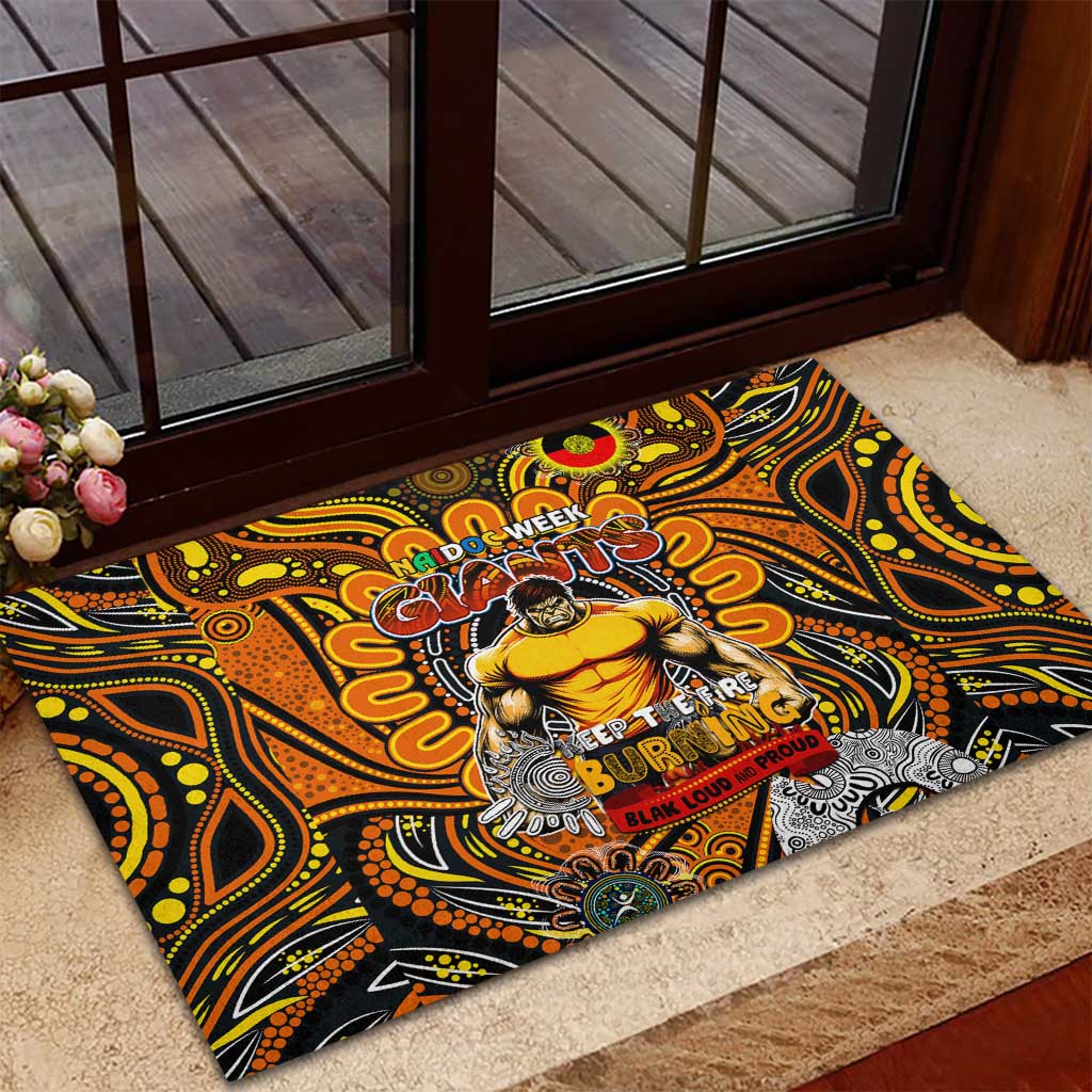 GWS Giants NAIDOC Week 2024 Rubber Doormat Mascot Football