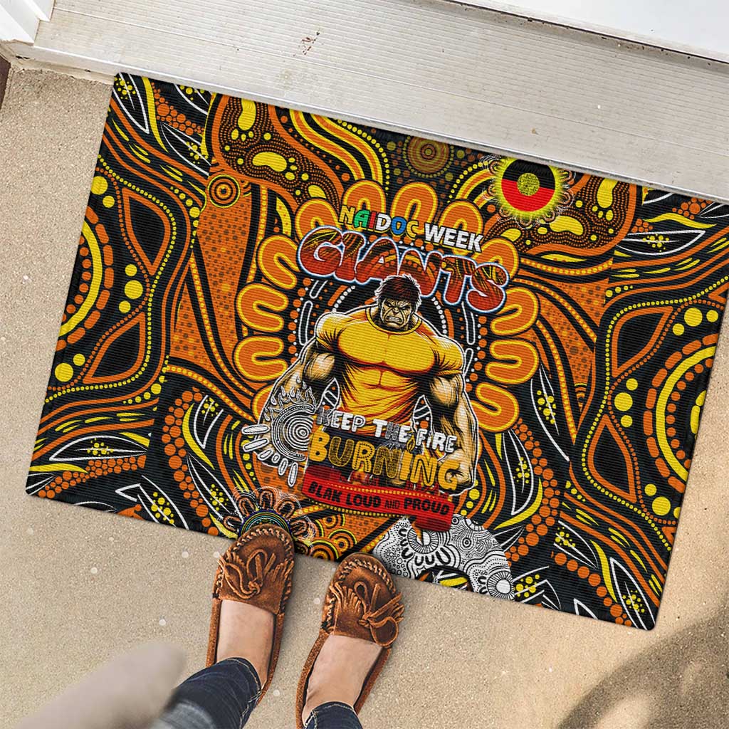 GWS Giants NAIDOC Week 2024 Rubber Doormat Mascot Football