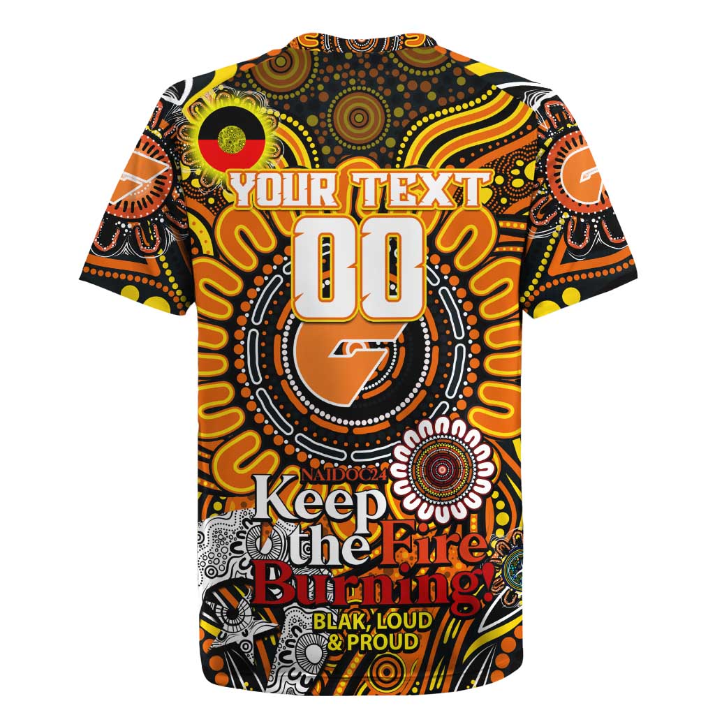 Custom GWS Giants NAIDOC Week 2024 Rugby Jersey Mascot Football
