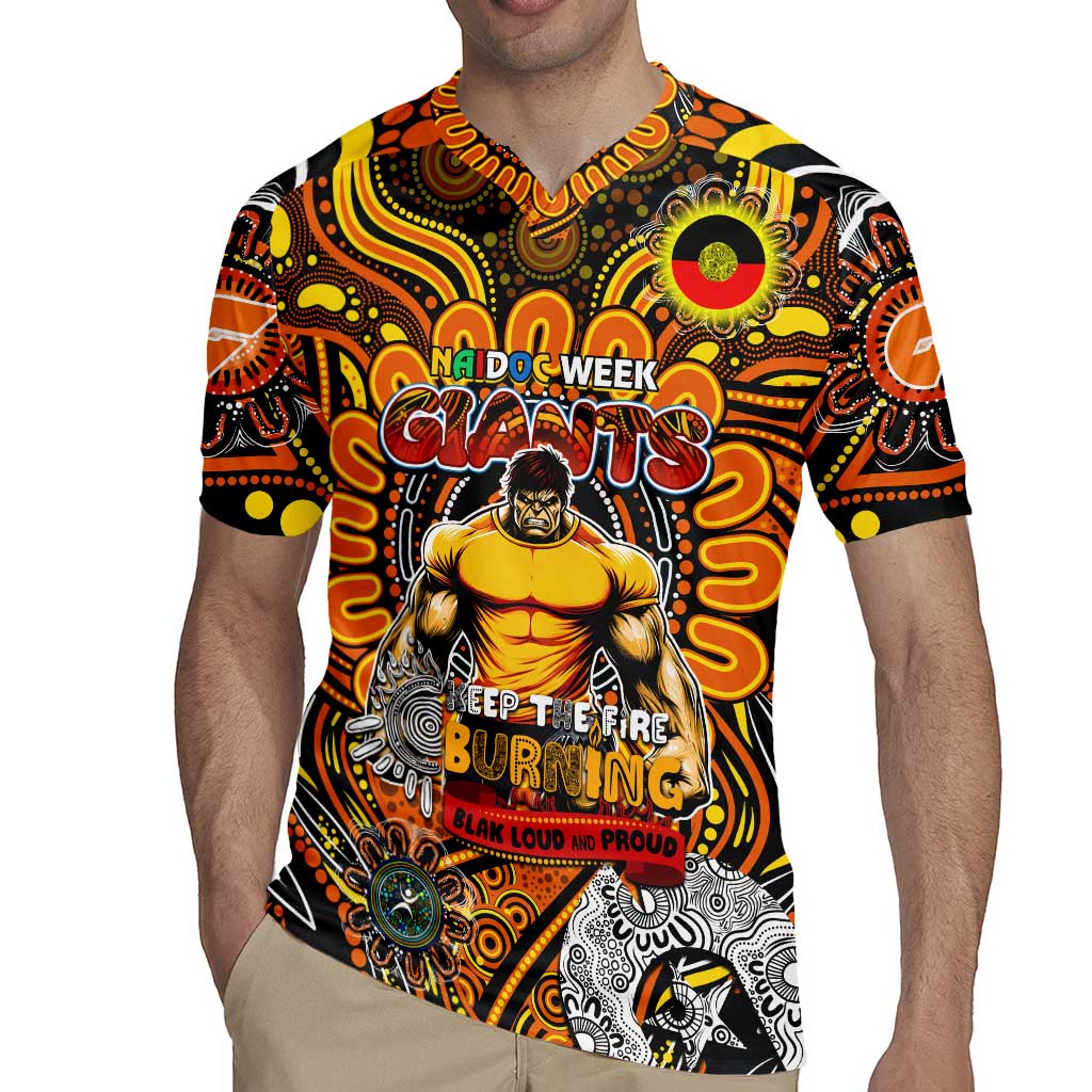 Custom GWS Giants NAIDOC Week 2024 Rugby Jersey Mascot Football