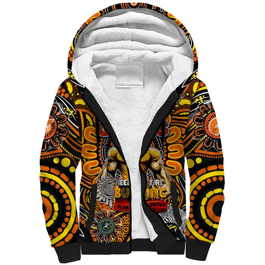 Custom GWS Giants NAIDOC Week 2024 Sherpa Hoodie Mascot Football