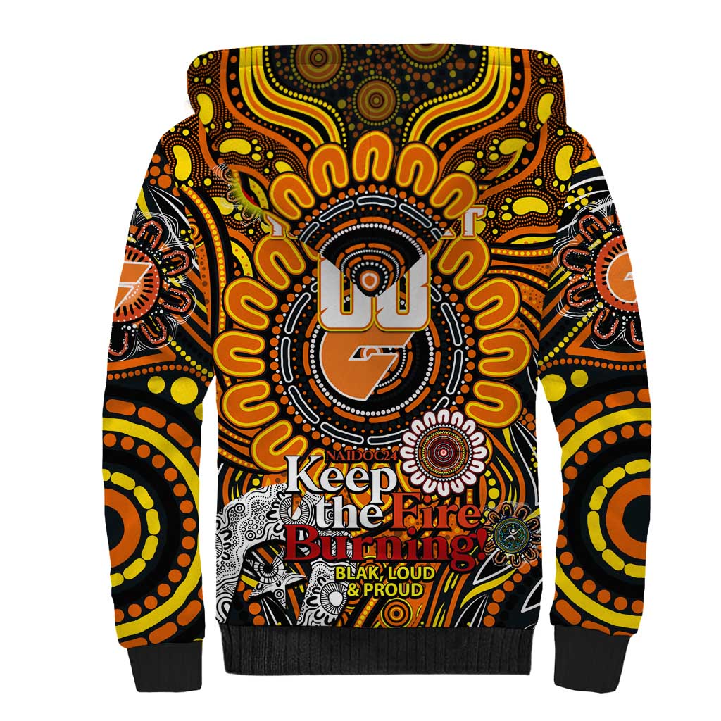 Custom GWS Giants NAIDOC Week 2024 Sherpa Hoodie Mascot Football