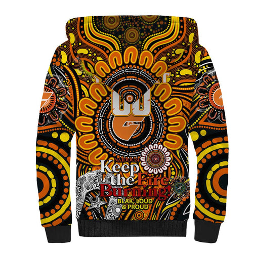 Custom GWS Giants NAIDOC Week 2024 Sherpa Hoodie Mascot Football
