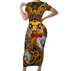 Custom GWS Giants NAIDOC Week 2024 Short Sleeve Bodycon Dress Mascot Football
