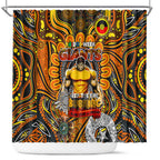 GWS Giants NAIDOC Week 2024 Shower Curtain Mascot Football