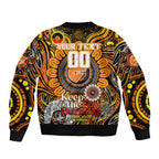Custom GWS Giants NAIDOC Week 2024 Sleeve Zip Bomber Jacket Mascot Football