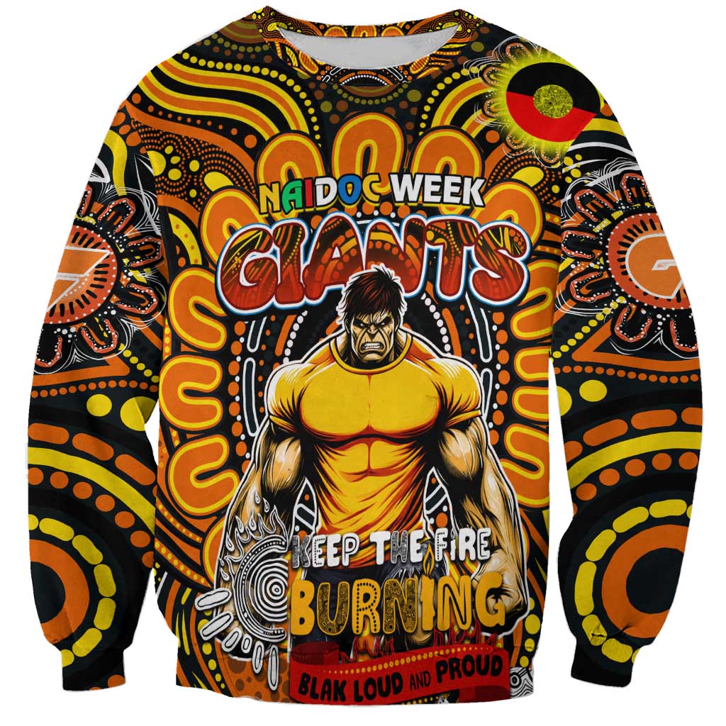Custom GWS Giants NAIDOC Week 2024 Sweatshirt Mascot Football