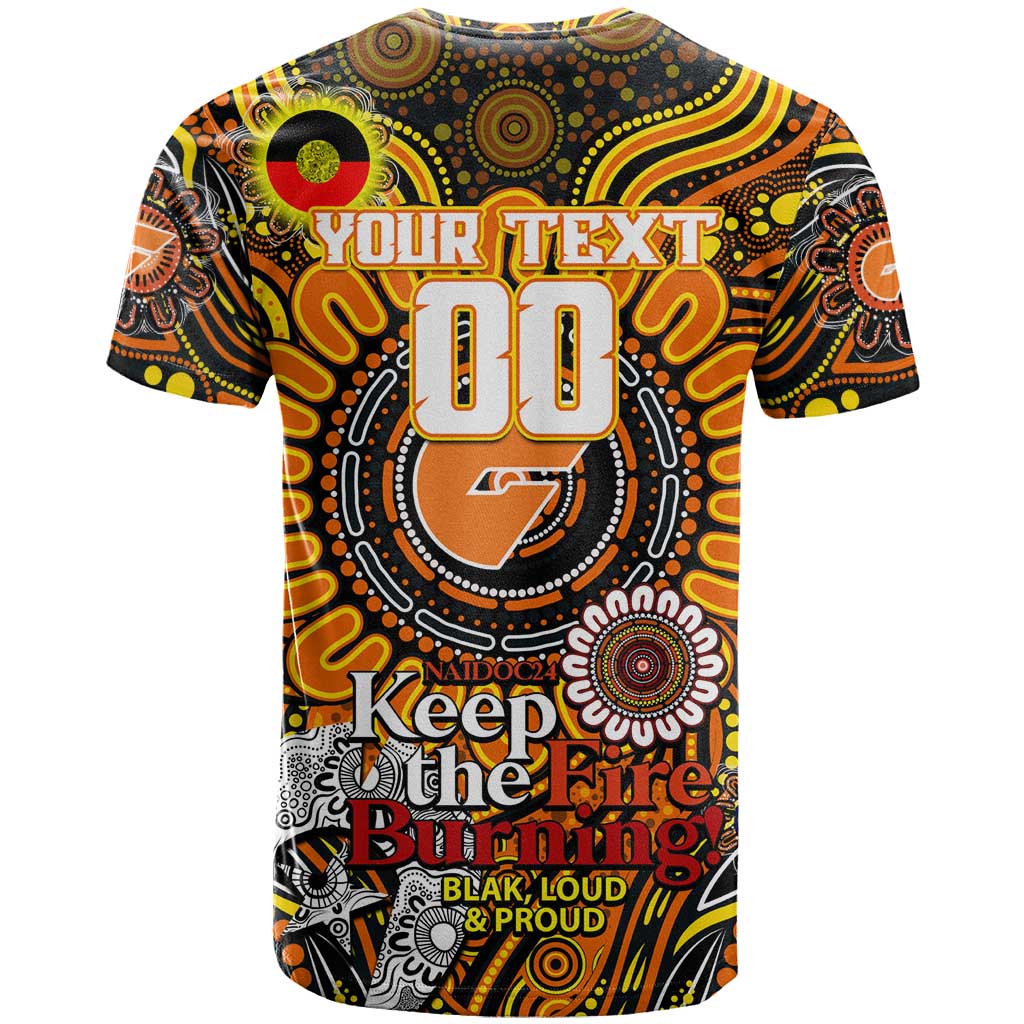 Custom GWS Giants NAIDOC Week 2024 T Shirt Mascot Football