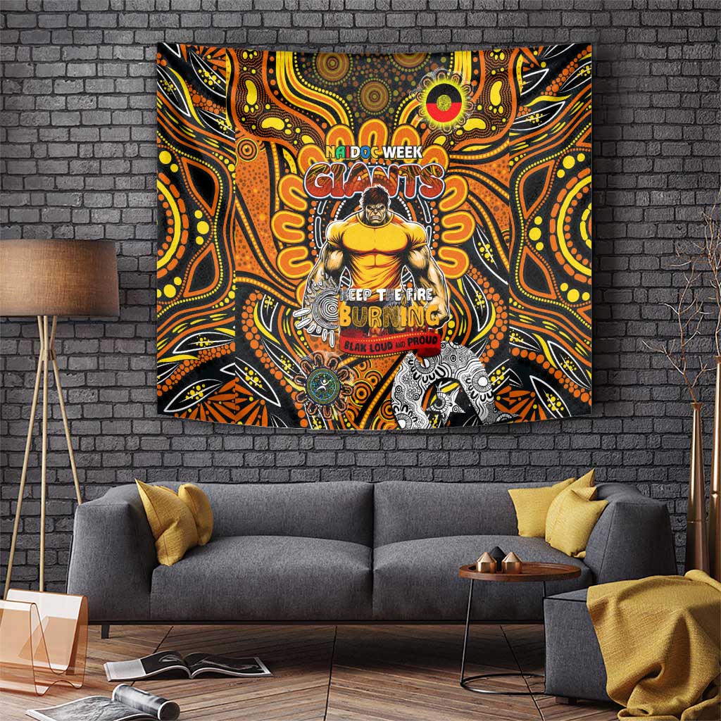 GWS Giants NAIDOC Week 2024 Tapestry Mascot Football