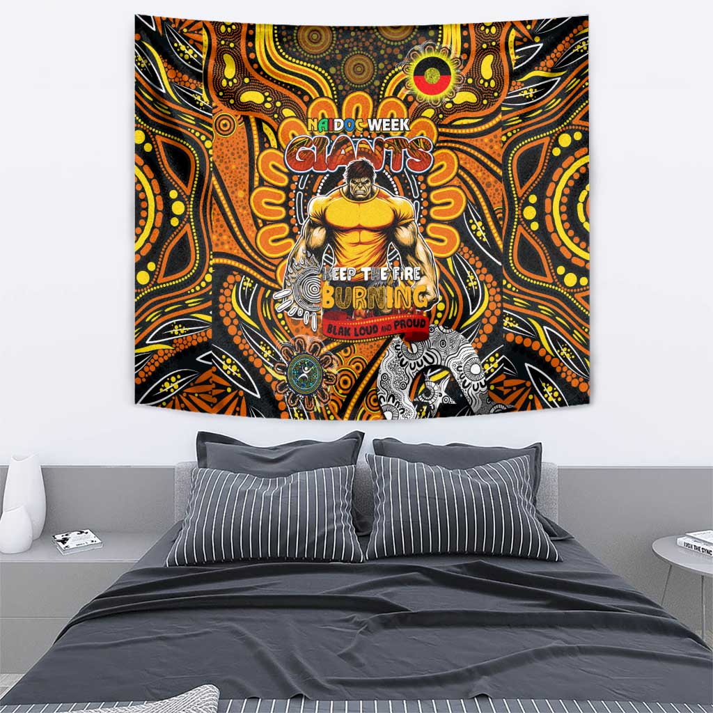 GWS Giants NAIDOC Week 2024 Tapestry Mascot Football