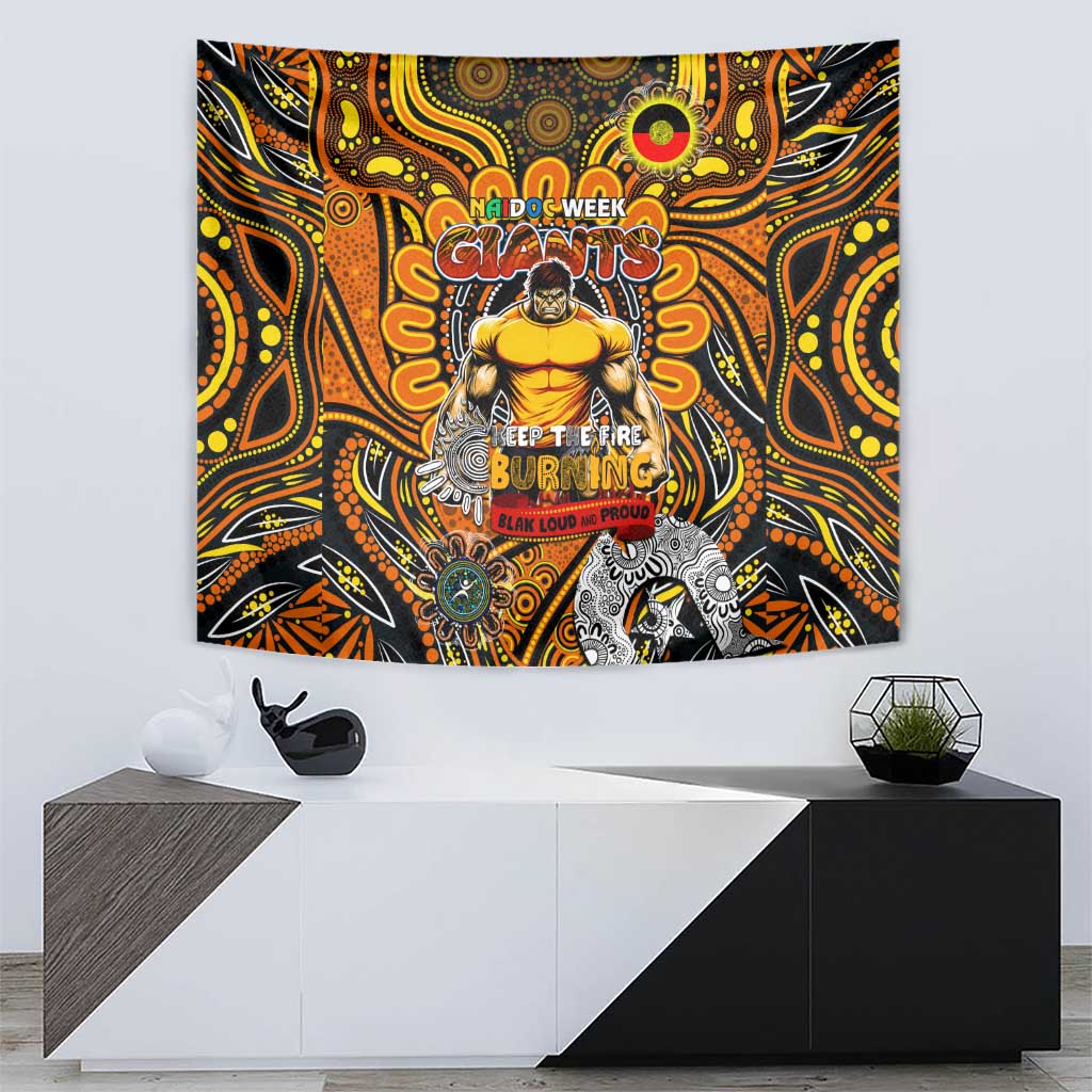 GWS Giants NAIDOC Week 2024 Tapestry Mascot Football