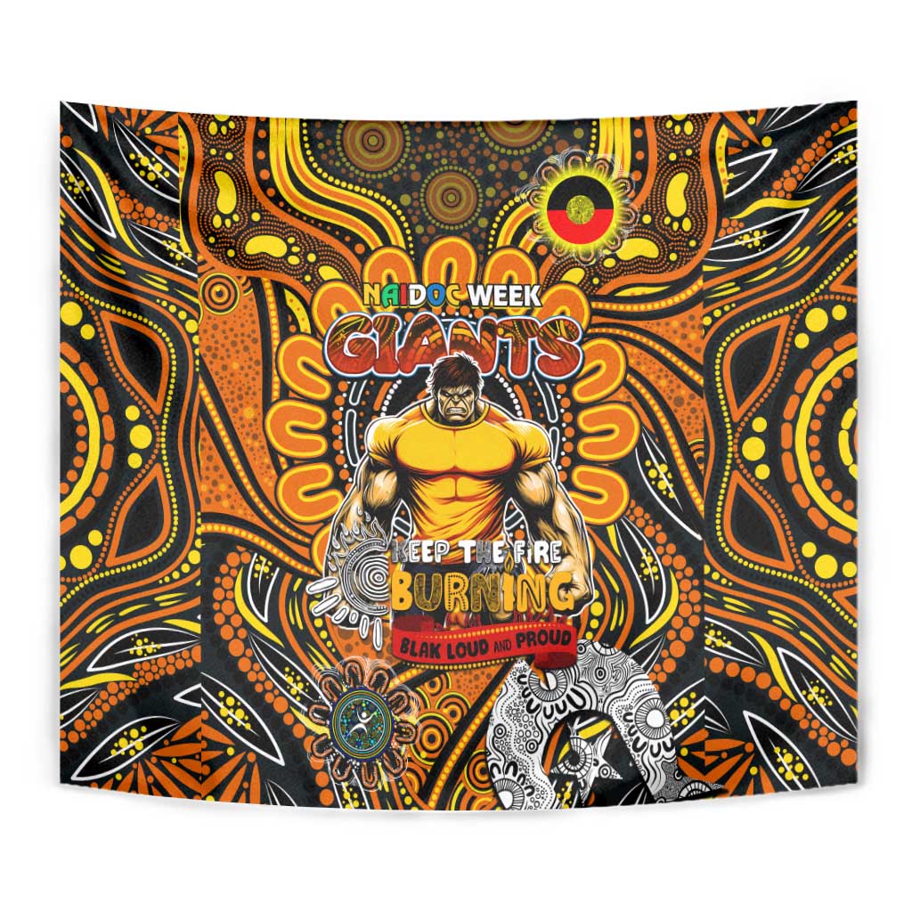 GWS Giants NAIDOC Week 2024 Tapestry Mascot Football