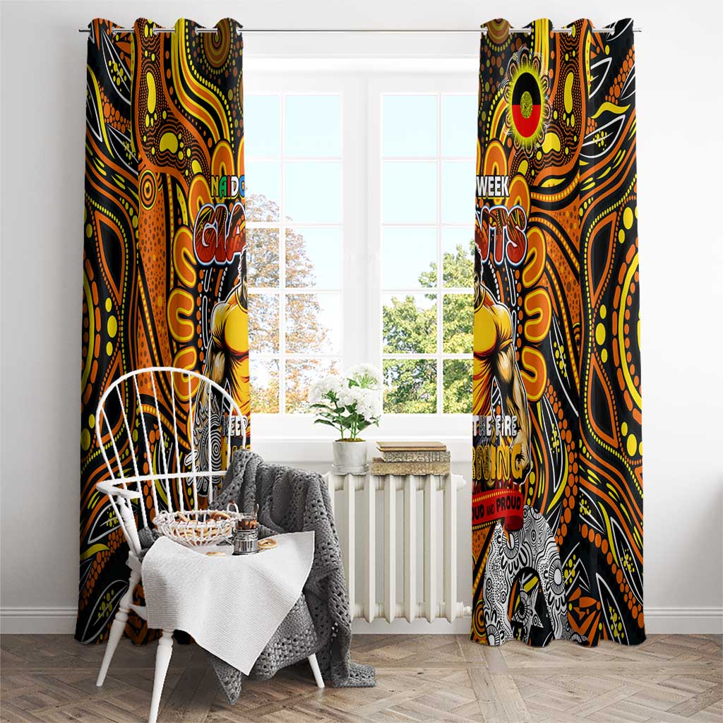 GWS Giants NAIDOC Week 2024 Window Curtain Mascot Football