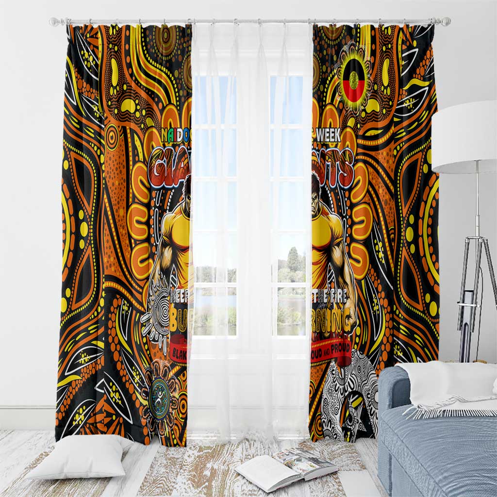 GWS Giants NAIDOC Week 2024 Window Curtain Mascot Football