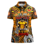Custom GWS Giants NAIDOC Week 2024 Women Polo Shirt Mascot Football