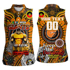 Custom GWS Giants NAIDOC Week 2024 Women Sleeveless Polo Shirt Mascot Football