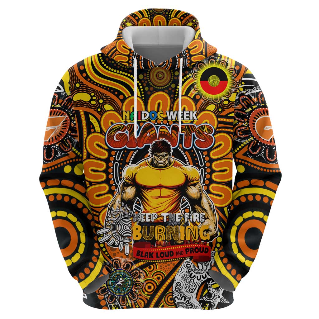 Custom GWS Giants NAIDOC Week 2024 Zip Hoodie Mascot Football