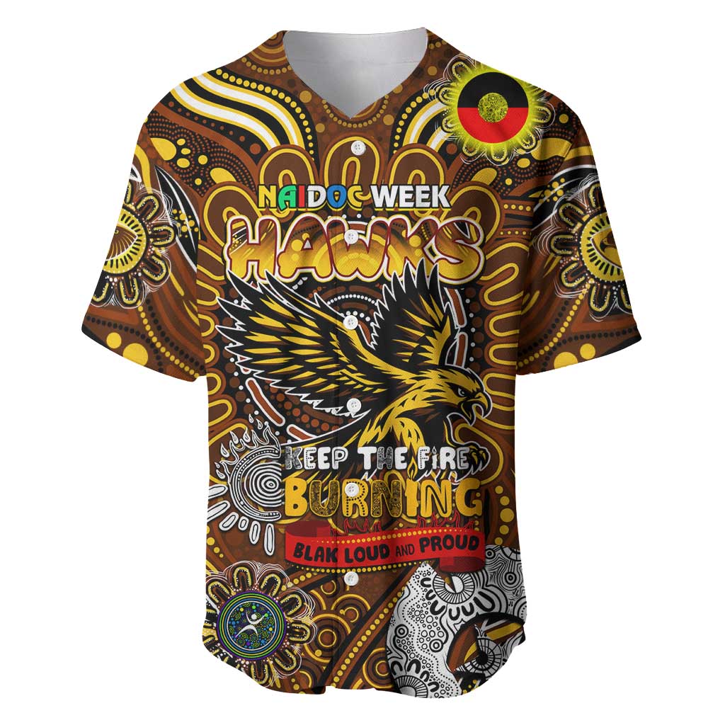 Custom Hawthorn Hawks NAIDOC Week 2024 Baseball Jersey Mascot Football