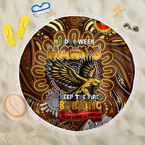 Hawthorn Hawks NAIDOC Week 2024 Beach Blanket Mascot Football