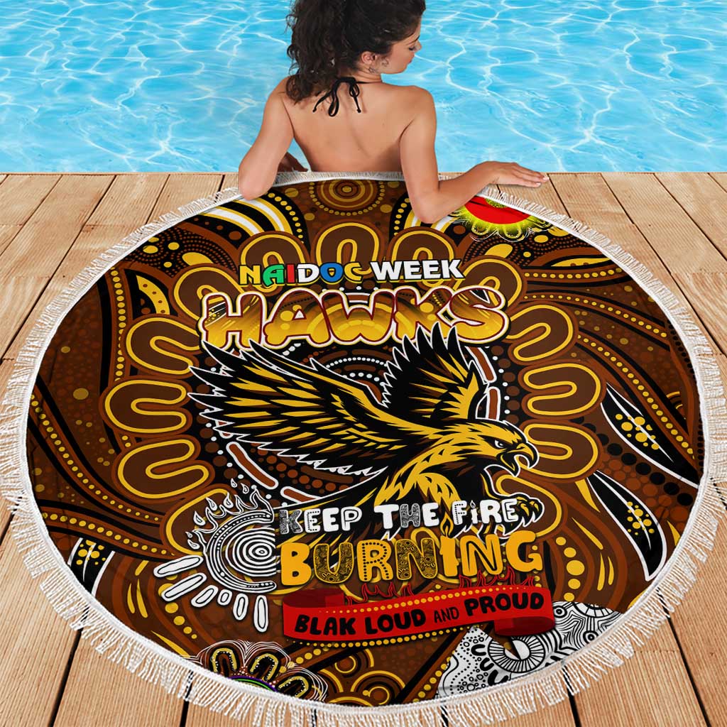 Hawthorn Hawks NAIDOC Week 2024 Beach Blanket Mascot Football