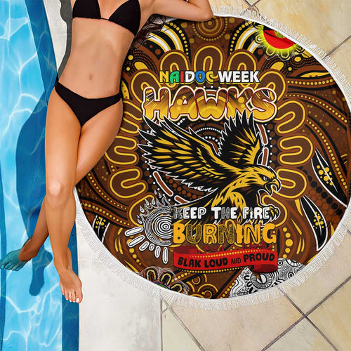 Hawthorn Hawks NAIDOC Week 2024 Beach Blanket Mascot Football