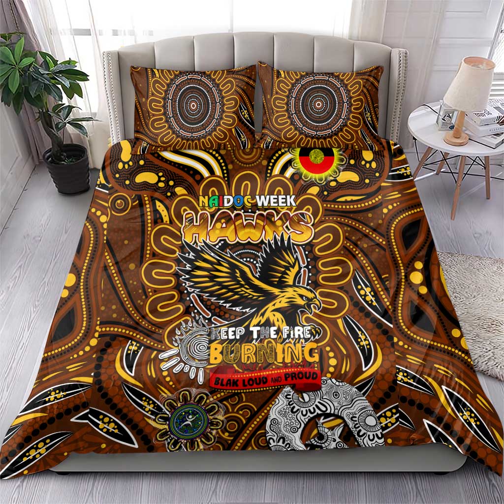 Hawthorn Hawks NAIDOC Week 2024 Bedding Set Mascot Football